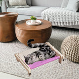 Maxbell Pet Cat Window Perch Lounge Cat Shelf Steady for Indoor Cats Space Saving Grey Violet