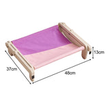 Maxbell Pet Cat Window Perch Lounge Cat Shelf Steady for Indoor Cats Space Saving Pink Violets