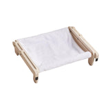 Maxbell Pet Cat Window Perch Lounge Cat Shelf Steady for Indoor Cats Space Saving White Flannelette