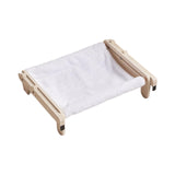 Maxbell Pet Cat Window Perch Lounge Cat Shelf Steady for Indoor Cats Space Saving White Flannelette