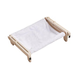 Maxbell Pet Cat Window Perch Lounge Cat Shelf Steady for Indoor Cats Space Saving White Flannelette