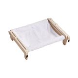 Maxbell Pet Cat Window Perch Lounge Cat Shelf Steady for Indoor Cats Space Saving White Flannelette