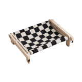 Maxbell Pet Cat Window Perch Lounge Cat Shelf Steady for Indoor Cats Space Saving Black White Grid