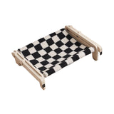Maxbell Pet Cat Window Perch Lounge Cat Shelf Steady for Indoor Cats Space Saving Black White Grid