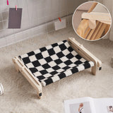 Maxbell Pet Cat Window Perch Lounge Cat Shelf Steady for Indoor Cats Space Saving Black White Grid