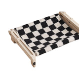 Maxbell Pet Cat Window Perch Lounge Cat Shelf Steady for Indoor Cats Space Saving Black White Grid