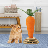 Maxbell Cat Scratching Post Turntable Interactive Toy for Indoor Playing Grind Claws 23.5cmx33cm