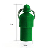 Maxbell 3x Lightweight Pet Dog ID Tag Tube for Puppy Address Label Tube Anti Lost Green