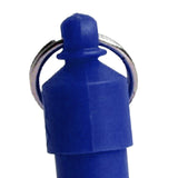 Maxbell 3x Lightweight Pet Dog ID Tag Tube for Puppy Address Label Tube Anti Lost Blue