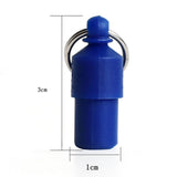 Maxbell 3x Lightweight Pet Dog ID Tag Tube for Puppy Address Label Tube Anti Lost Blue
