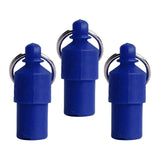 Maxbell 3x Lightweight Pet Dog ID Tag Tube for Puppy Address Label Tube Anti Lost Blue