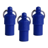 Maxbell 3x Lightweight Pet Dog ID Tag Tube for Puppy Address Label Tube Anti Lost Blue