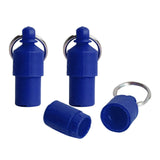 Maxbell 3x Lightweight Pet Dog ID Tag Tube for Puppy Address Label Tube Anti Lost Blue