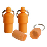 Maxbell 3x Lightweight Pet Dog ID Tag Tube for Puppy Address Label Tube Anti Lost Orange