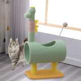 Maxbell Plush Cat Climbing Tower Cat Interactive Toys Stable Base Durable Cat Tree Green