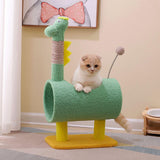 Maxbell Plush Cat Climbing Tower Cat Interactive Toys Stable Base Durable Cat Tree Green