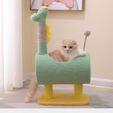 Maxbell Plush Cat Climbing Tower Cat Interactive Toys Stable Base Durable Cat Tree Green