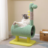 Maxbell Plush Cat Climbing Tower Cat Interactive Toys Stable Base Durable Cat Tree Green