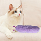 Maxbell Cat Catnip Toy Kitten Bite Resistant Soft Exercise Stuffed Plush Cat Pillows violet