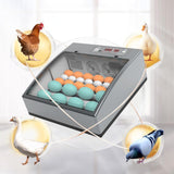 Maxbell Egg Incubator Automatic Intelligent Chick Incubator with Light Hatching Eggs for 24 Eggs