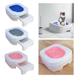 Maxbell Urinal Seat Litter Box Tray Litter Pan Trainer Kitty Cat Toilet Training Blue