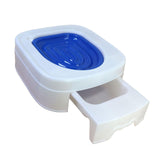 Maxbell Urinal Seat Litter Box Tray Litter Pan Trainer Kitty Cat Toilet Training Blue