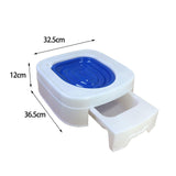 Maxbell Urinal Seat Litter Box Tray Litter Pan Trainer Kitty Cat Toilet Training Blue