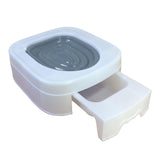 Maxbell Urinal Seat Litter Box Tray Litter Pan Trainer Kitty Cat Toilet Training Gray