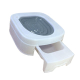 Maxbell Urinal Seat Litter Box Tray Litter Pan Trainer Kitty Cat Toilet Training Gray