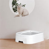 Maxbell Urinal Seat Litter Box Tray Litter Pan Trainer Kitty Cat Toilet Training Gray