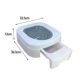 Maxbell Urinal Seat Litter Box Tray Litter Pan Trainer Kitty Cat Toilet Training Gray