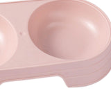 Maxbell Premium Cat Double Bowls Pet Water Food Feeder for Kitten Small Dogs Puppy Pink