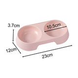 Maxbell Premium Cat Double Bowls Pet Water Food Feeder for Kitten Small Dogs Puppy Pink