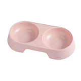 Maxbell Premium Cat Double Bowls Pet Water Food Feeder for Kitten Small Dogs Puppy Pink