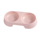 Maxbell Premium Cat Double Bowls Pet Water Food Feeder for Kitten Small Dogs Puppy Pink