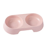 Maxbell Premium Cat Double Bowls Pet Water Food Feeder for Kitten Small Dogs Puppy Pink