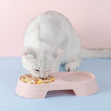Maxbell Premium Cat Double Bowls Pet Water Food Feeder for Kitten Small Dogs Puppy Pink