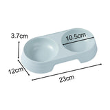 Maxbell Premium Cat Double Bowls Pet Water Food Feeder for Kitten Small Dogs Puppy Green