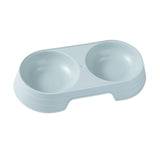 Maxbell Premium Cat Double Bowls Pet Water Food Feeder for Kitten Small Dogs Puppy Green
