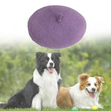 Maxbell Dog Cat Beret Wool Yard Hat Durable Adjustable Elastic Rope Costume Warm Purple