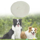 Maxbell Dog Cat Beret Wool Yard Hat Durable Adjustable Elastic Rope Costume Warm White