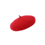 Maxbell Dog Cat Beret Wool Yard Hat Durable Adjustable Elastic Rope Costume Warm Red