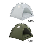 Maxbell Cat Tent Waterproof Cat House Oxford Cloth Material Accessories Sunscreen 35 x 35cm Green