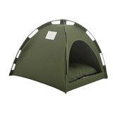 Maxbell Cat Tent Waterproof Cat House Oxford Cloth Material Accessories Sunscreen 40 x 40cm Green