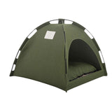 Maxbell Cat Tent Waterproof Cat House Oxford Cloth Material Accessories Sunscreen 50 x 50cm Green