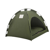Maxbell Cat Tent Waterproof Cat House Oxford Cloth Material Accessories Sunscreen 50 x 50cm Green