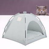 Maxbell Cat Tent Waterproof Cat House Oxford Cloth Material Accessories Sunscreen 35 x 35cm Gray