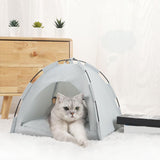 Maxbell Cat Tent Waterproof Cat House Oxford Cloth Material Accessories Sunscreen 40 x 40cm Gray