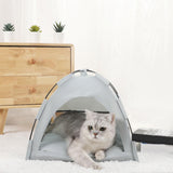 Maxbell Cat Tent Waterproof Cat House Oxford Cloth Material Accessories Sunscreen 40 x 40cm Gray