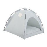 Maxbell Cat Tent Waterproof Cat House Oxford Cloth Material Accessories Sunscreen 50 x 50cm Gray